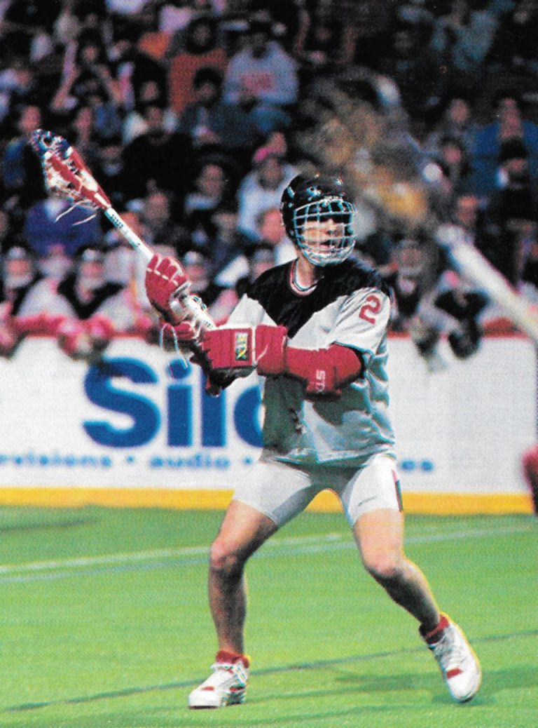 Indoor Lacrosse Players Dream Of The Big Time... Crossecheck